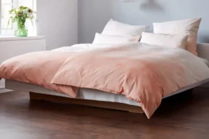 Bettwaren cotonea bio satin bettwaesche rosenquarz farben im- schlafzimmer