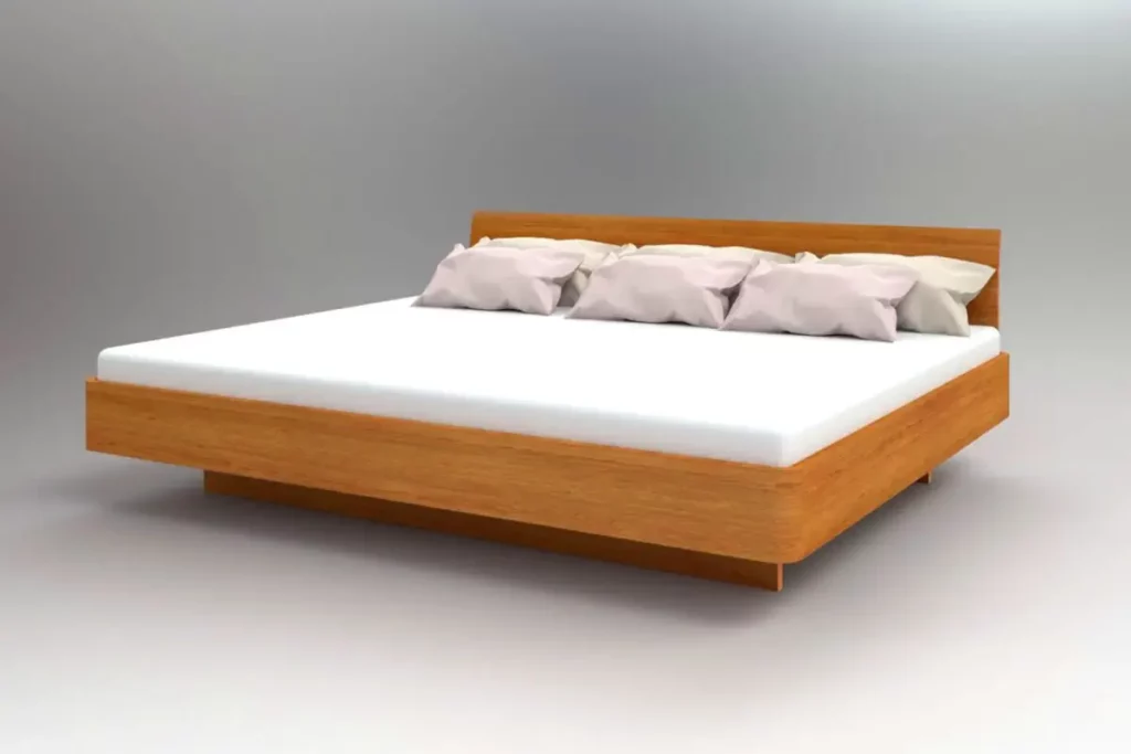 Familienbetten ComCi Holzkufen-XL-240x200 EI mit Kissen