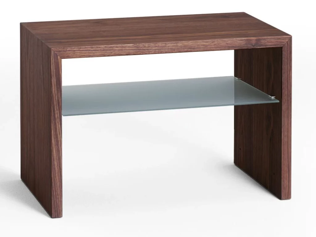 Nachttisch FLEX mit Mattglas-Boden