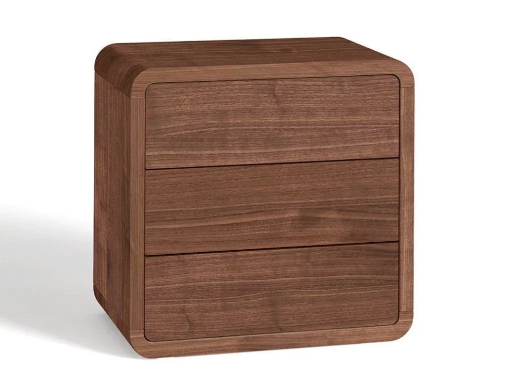 Nachttisch COM:CI mit drei Schubkästen