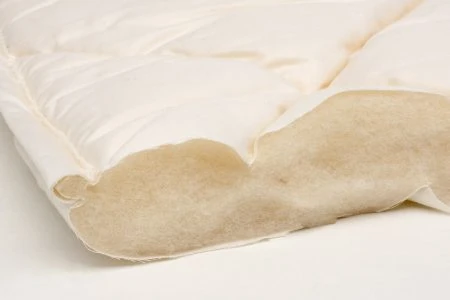 Schafschurwolle Deckenquerschnitt Zudecken